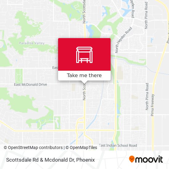 Scottsdale Rd & Mcdonald Dr map