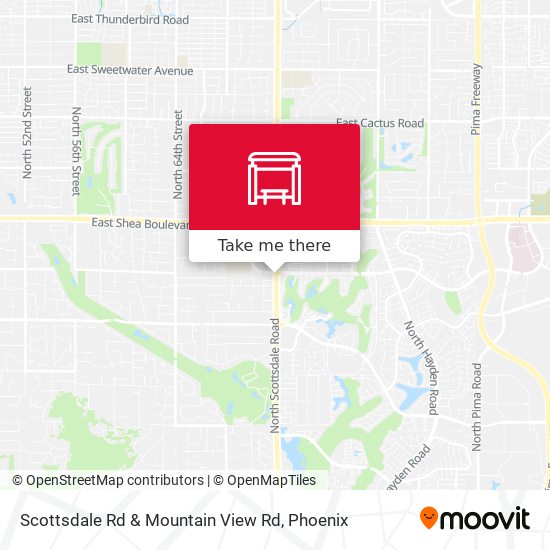 Mapa de Scottsdale Rd & Mountain View Rd