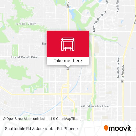 Scottsdale Rd & Jackrabbit Rd map