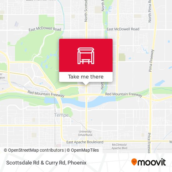 Scottsdale Rd & Curry Rd map