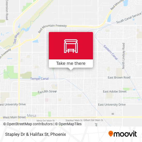 Stapley Dr & Halifax St map