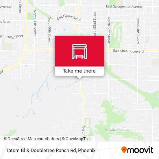 Tatum Bl & Doubletree Ranch Rd map
