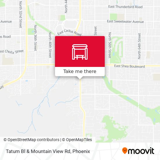 Tatum Bl & Mountain View Rd map