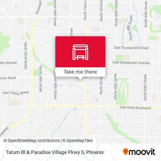 Mapa de Tatum Bl & Paradise Village Pkwy S
