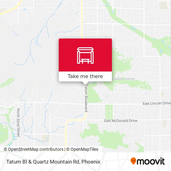 Tatum Bl & Quartz Mountain Rd map