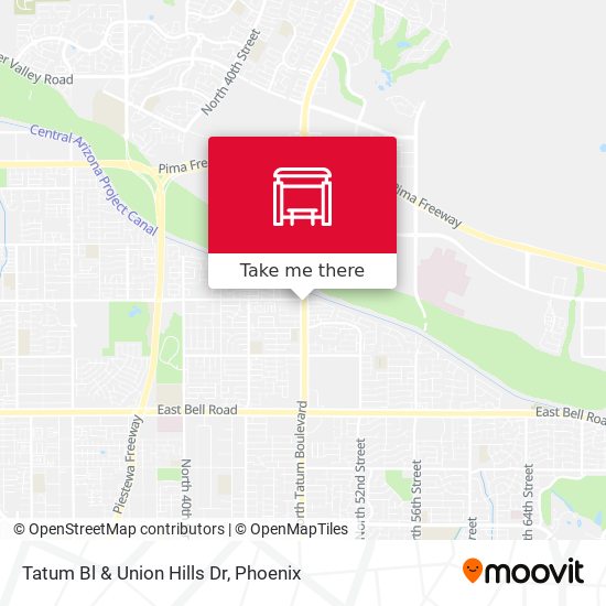 Mapa de Tatum Bl & Union Hills Dr