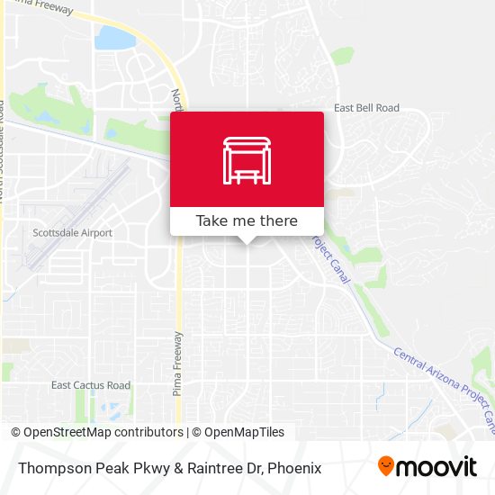 Thompson Peak Pkwy & Raintree Dr map