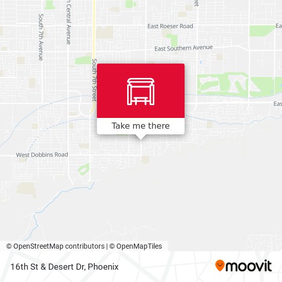 16th St & Desert Dr map