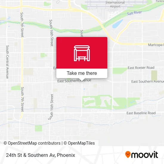 Mapa de 24th St & Southern Av