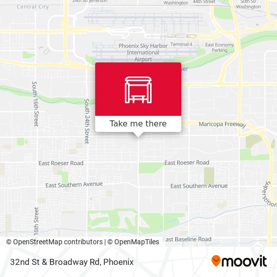 Mapa de 32nd St & Broadway Rd