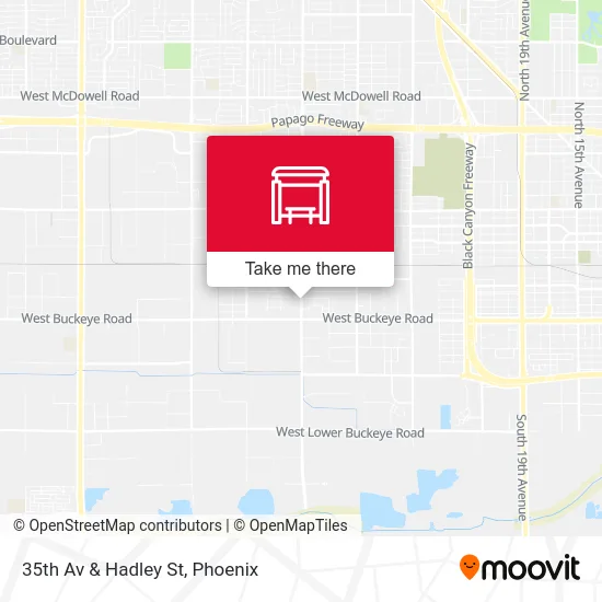 35th Av & Hadley St map