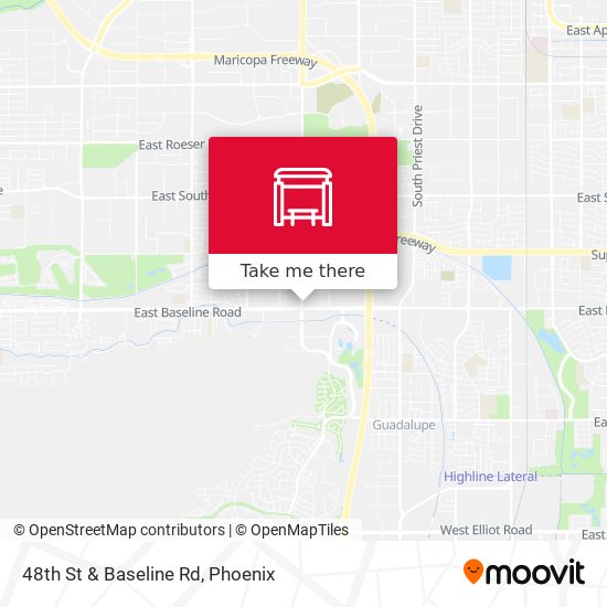 48th St & Baseline Rd map