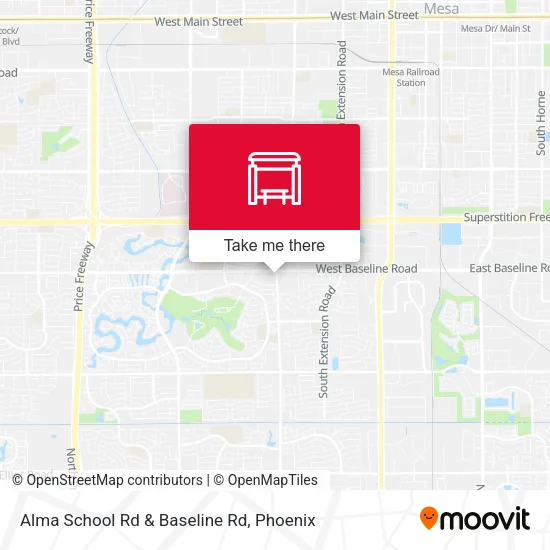 Mapa de Alma School Rd & Baseline Rd