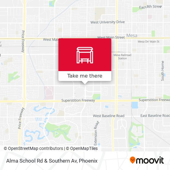 Mapa de Alma School Rd & Southern Av