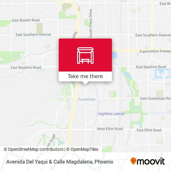 Avenida Del Yaqui & Calle Magdalena map