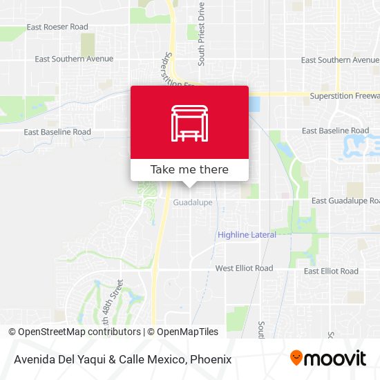 Avenida Del Yaqui & Calle Mexico map
