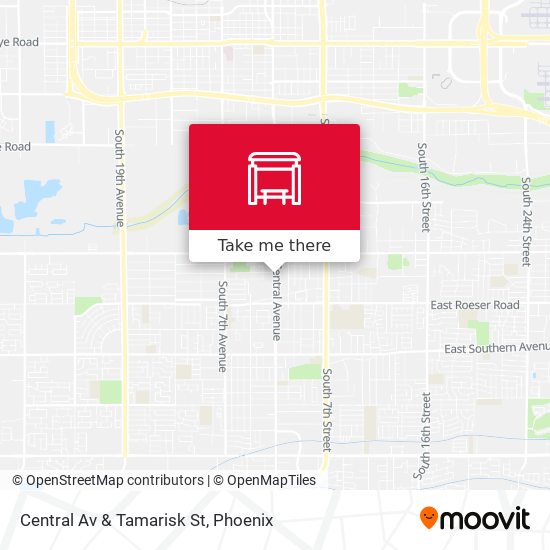 Mapa de Central Av & Tamarisk St