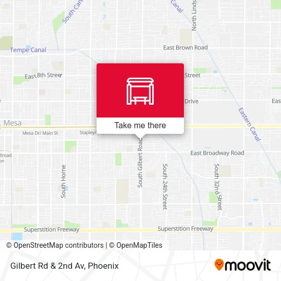 Mapa de Gilbert Rd & 2nd Av