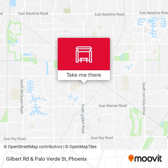 Gilbert Rd & Palo Verde St map