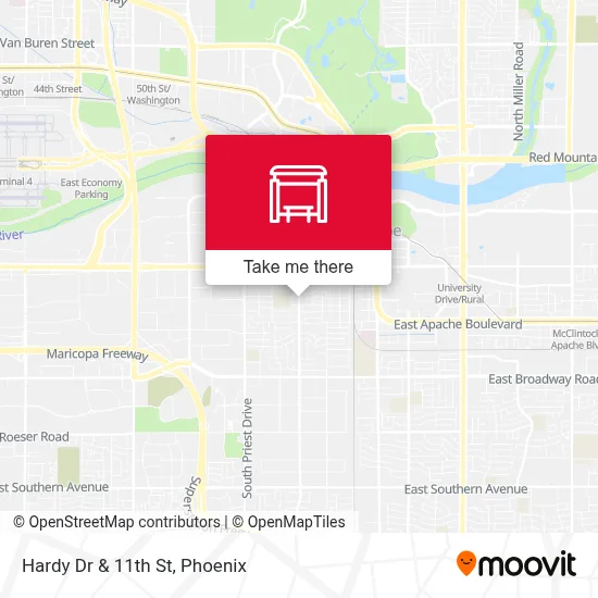 Hardy Dr & 11th St map