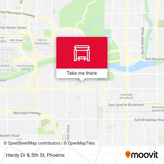 Hardy Dr & 5th St map