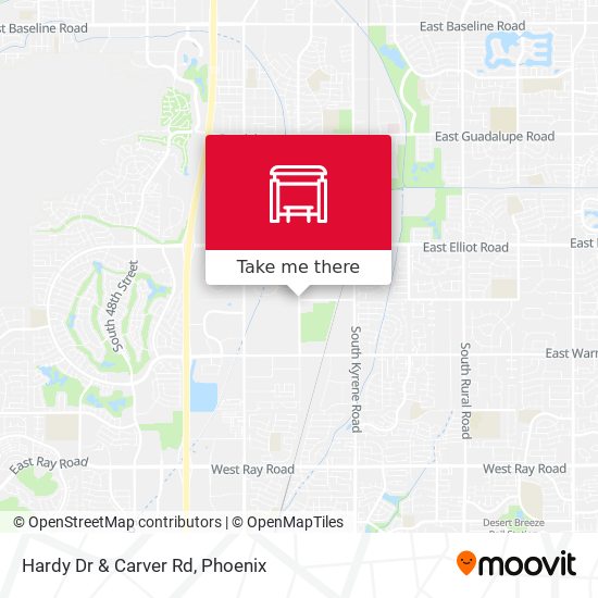 Hardy Dr & Carver Rd map