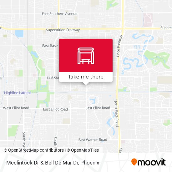 Mapa de Mcclintock Dr & Bell De Mar Dr