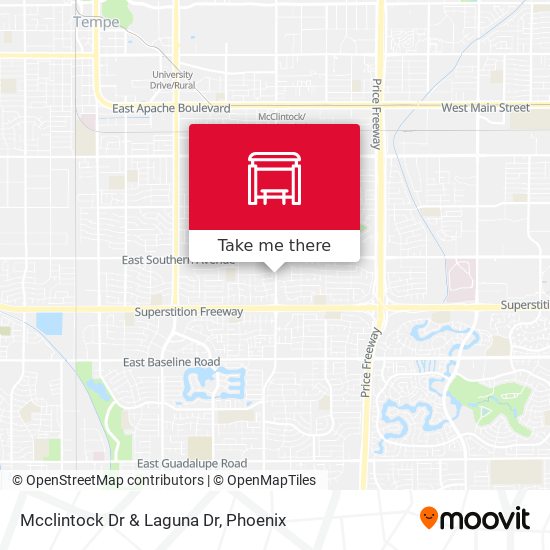 Mapa de Mcclintock Dr & Laguna Dr