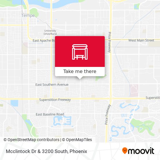 Mapa de Mcclintock Dr & 3200 South