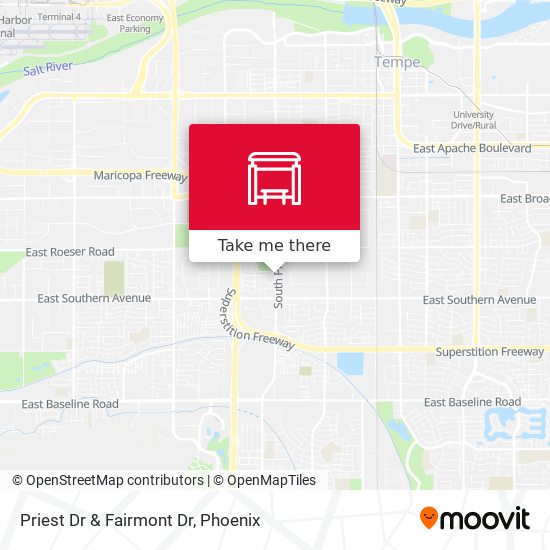 Mapa de Priest Dr & Fairmont Dr
