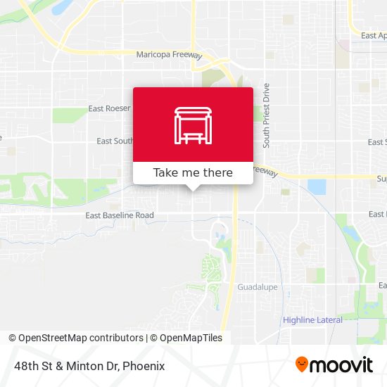 48th St & Minton Dr map