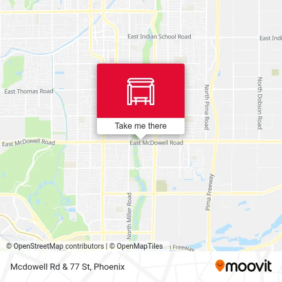 Mcdowell Rd & 77 St map