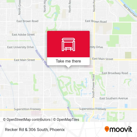 Recker Rd & 306 South map