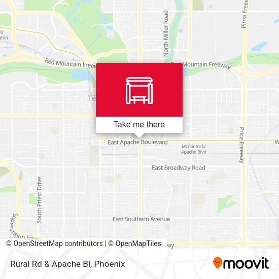 Mapa de Rural Rd & Apache Bl