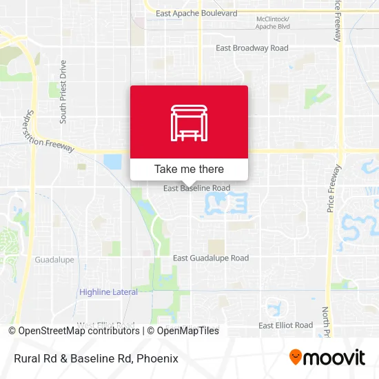 Mapa de Rural Rd & Baseline Rd