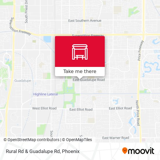 Rural Rd & Guadalupe Rd map