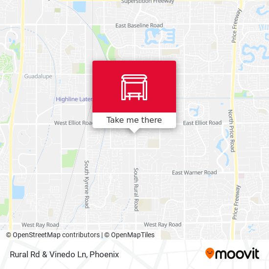 Mapa de Rural Rd & Vinedo Ln