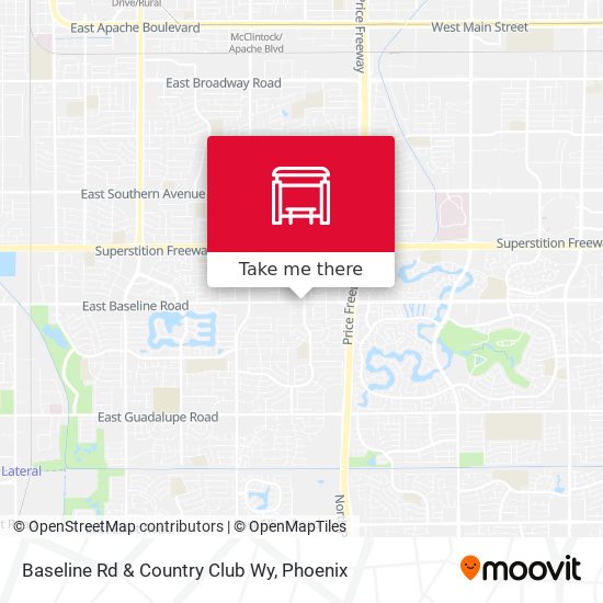 Mapa de Baseline Rd & Country Club Wy