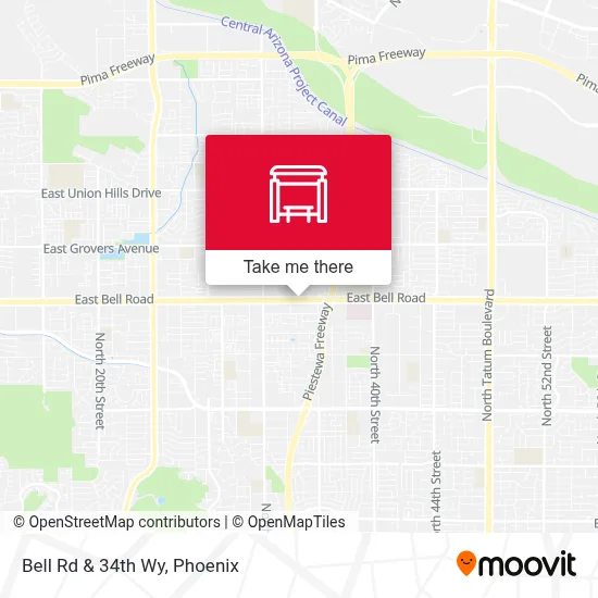 Bell Rd & 34th Wy map