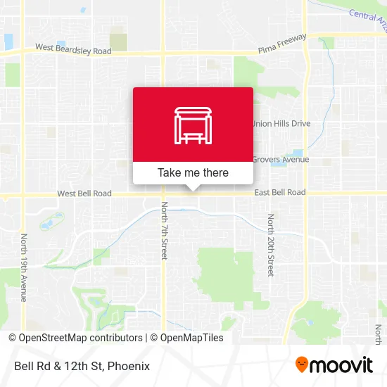 Bell Rd & 12th St map