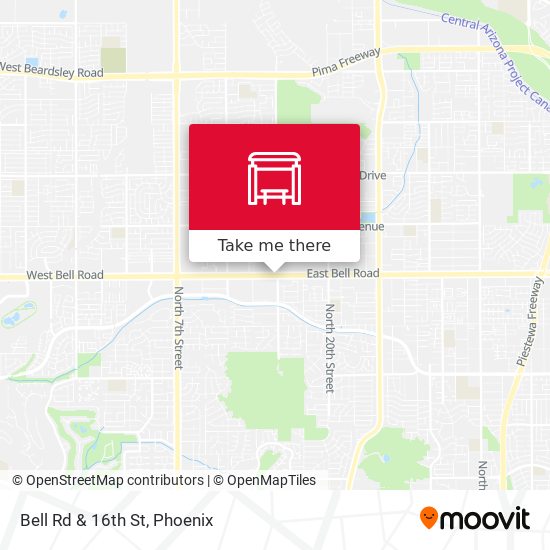 Bell Rd & 16th St map