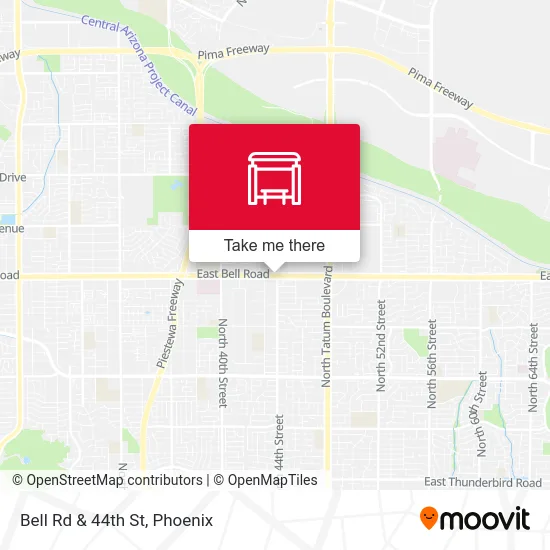 Bell Rd & 44th St map