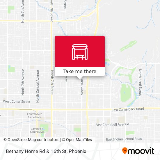 Bethany Home Rd & 16th St map