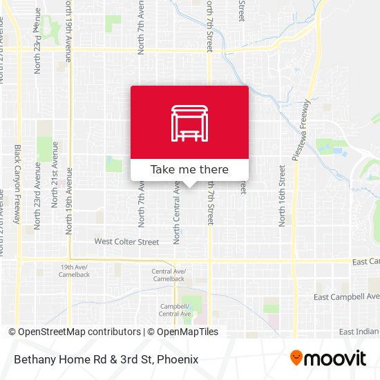 Mapa de Bethany Home Rd & 3rd St