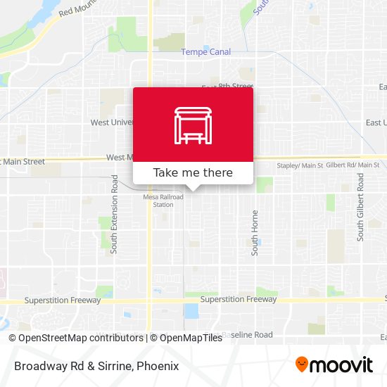 Mapa de Broadway Rd & Sirrine