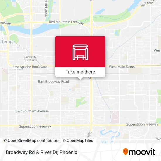 Broadway Rd & River Dr map