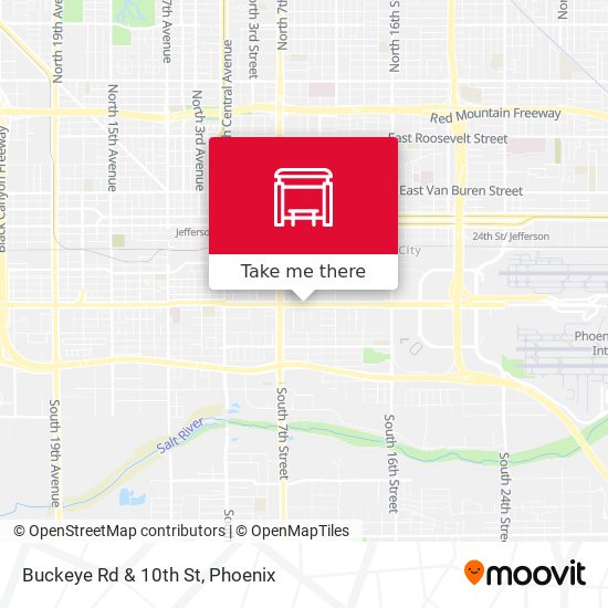 Mapa de Buckeye Rd & 10th St