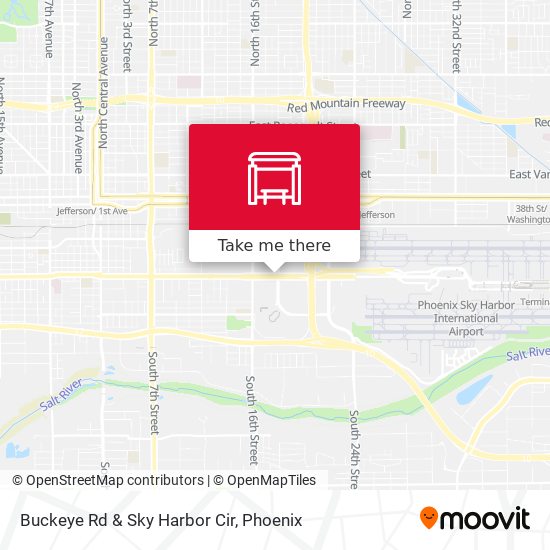 Buckeye Rd & Sky Harbor Cir map