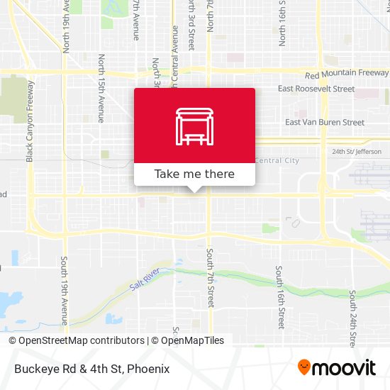 Mapa de Buckeye Rd & 4th St