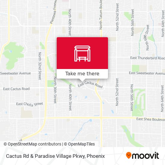 Mapa de Cactus Rd & Paradise Village Pkwy